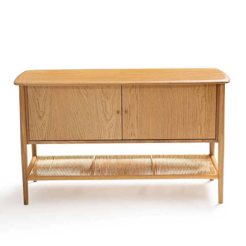 Комод с 2-мя дверцами и полкой из пеньковой веревки Espen Chest of drawers Светлый дуб во Владивостоке | Loft Concept 