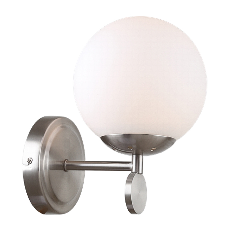 Бра Kyran Nickel Wall Lamp Никель Белый во Владивостоке | Loft Concept 