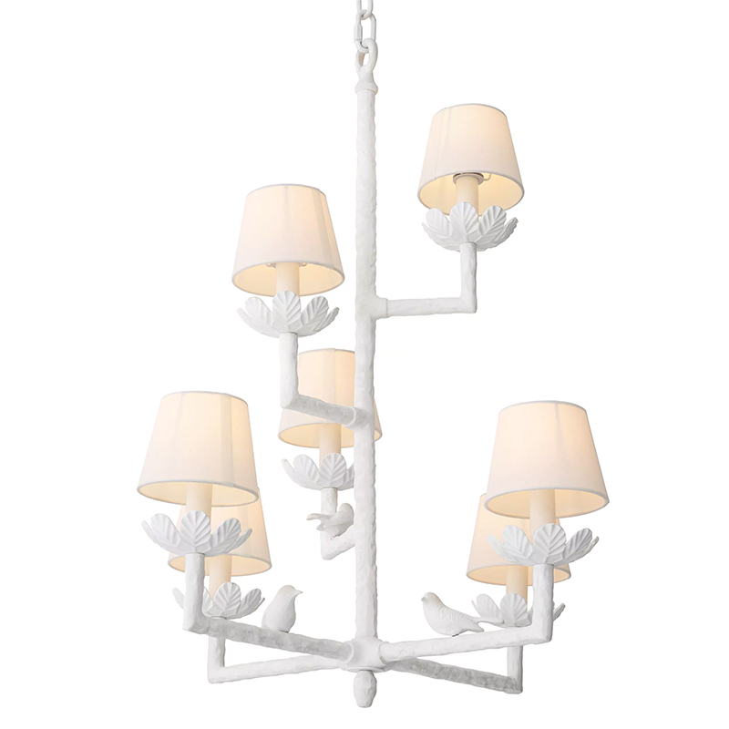 Люстра Eichholtz Chandelier Nature Белый во Владивостоке | Loft Concept 