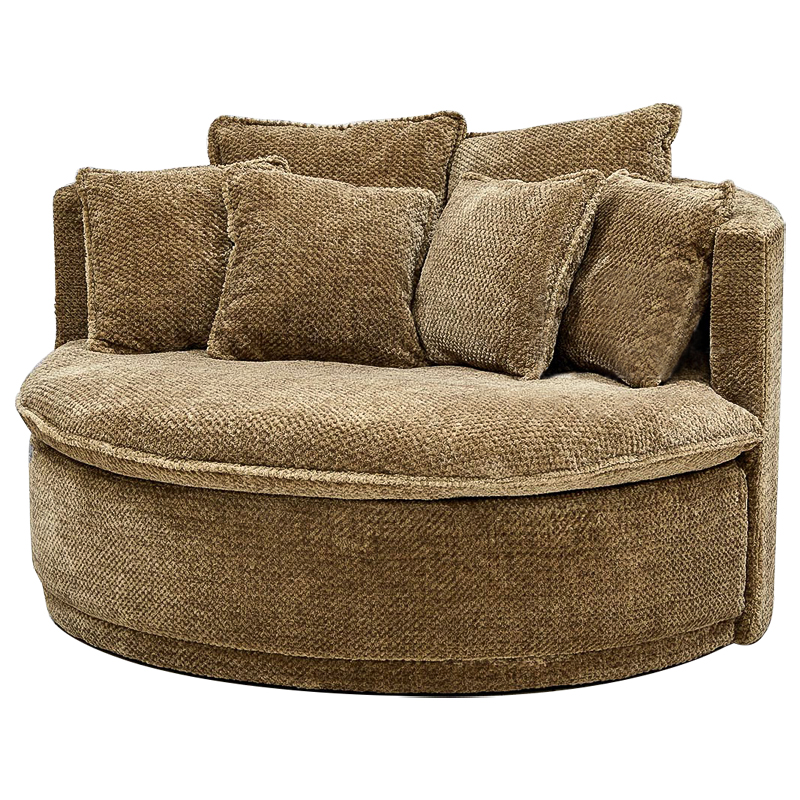 Кушетка круглая Endeavor Chair Коричневая Коричневый Кушетка круглая Endeavor Chair Коричневая Коричневый во Владивостоке | Loft Concept