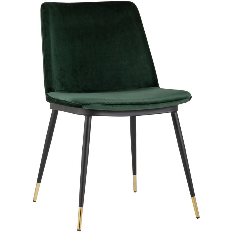 Стул Melissa Chair Зеленый Велюр Зеленый Черный Стул Melissa Chair Зеленый Велюр Зеленый Черный во Владивостоке | Loft Concept