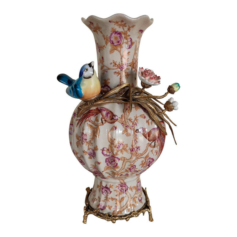 Ваза с орнаментом фигурка птичка Porcelain ornament Мульти Ваза с орнаментом фигурка птичка Porcelain ornament Мульти во Владивостоке | Loft Concept