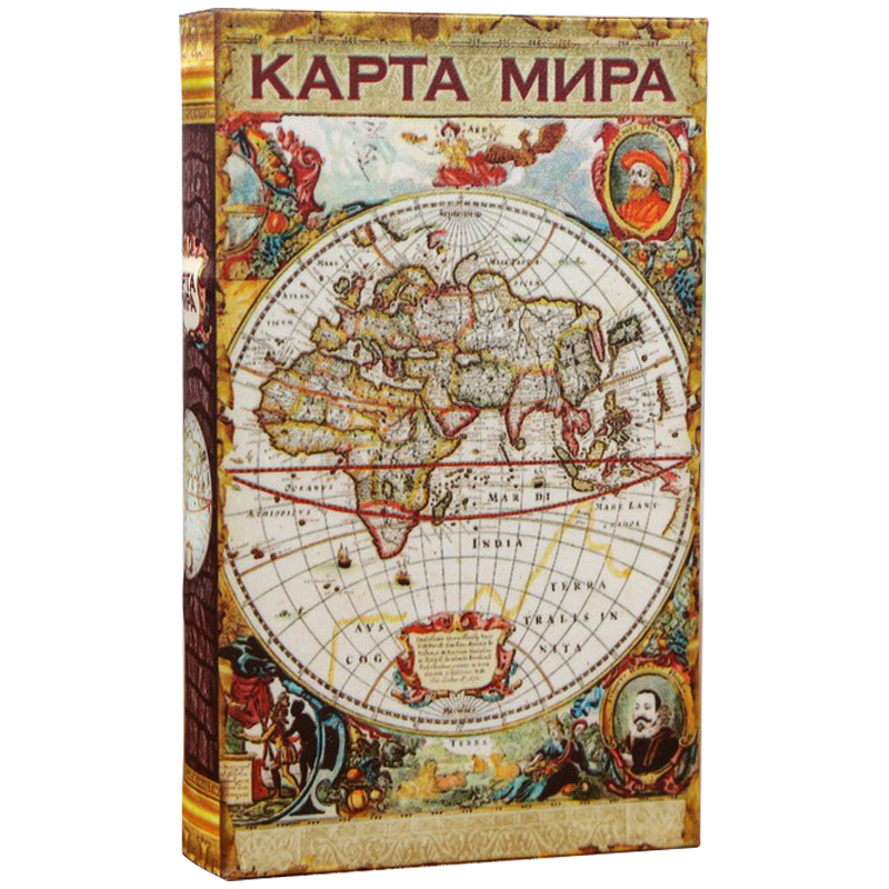 Шкатулка-книга с сейфом Историческая Карта XVII Мульти Шкатулка-книга с сейфом Историческая Карта XVII Мульти во Владивостоке | Loft Concept