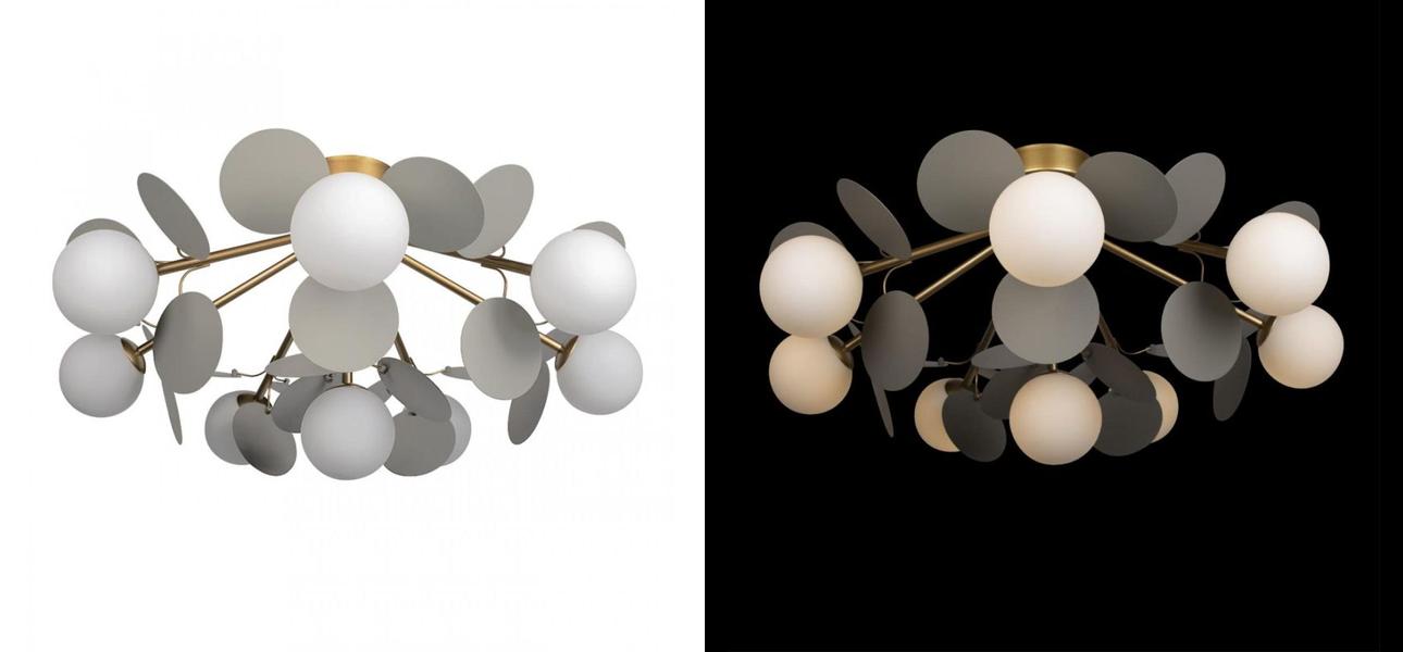 Потолочный светильник MATISSE Chandelier Aster Gray - фото №1