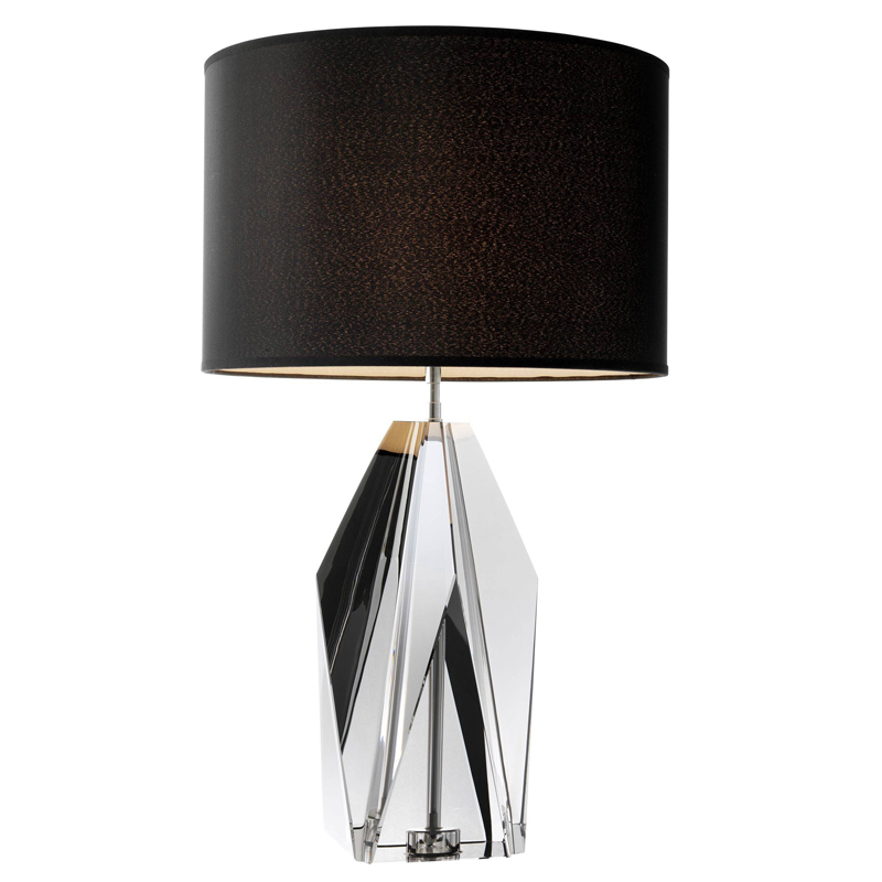 Настольная лампа Eichholtz Table Lamp Setai Smoke Стекло Смок Черный во Владивостоке | Loft Concept 