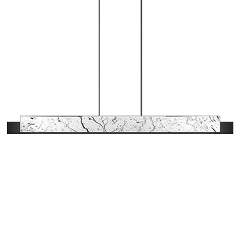 Люстра Leonce Marble Linear Chandelier White Черный Белый Мрамор Bianco Люстра Leonce Marble Linear Chandelier White Черный Белый Мрамор Bianco во Владивостоке | Loft Concept