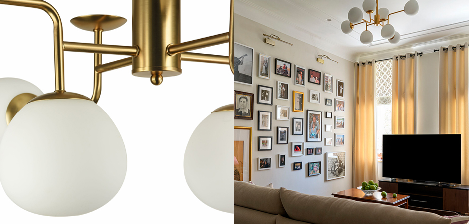 Люстра Tiepolo Ball Chandelier Gold 8 Люстра Tiepolo Ball Chandelier Gold 8 - Loft-Concept во Владивостоке