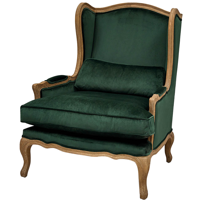 Кресло Armel Green Armchair Коричневый Зеленый Кресло Armel Green Armchair Коричневый Зеленый во Владивостоке | Loft Concept