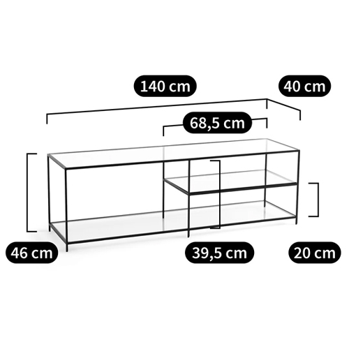 ТВ-тумба из стекла и металла Tingey Metal Glass TV Stand ТВ-тумба из стекла и металла Tingey Metal Glass TV Stand во Владивостоке