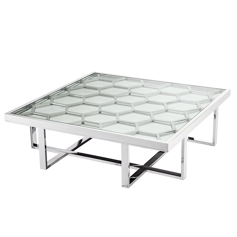 Кофейный стол Philipp Plein Coffee Table Skeleton Chrome Хром Прозрачное Стекло Кофейный стол Philipp Plein Coffee Table Skeleton Chrome Хром Прозрачное Стекло во Владивостоке | Loft Concept