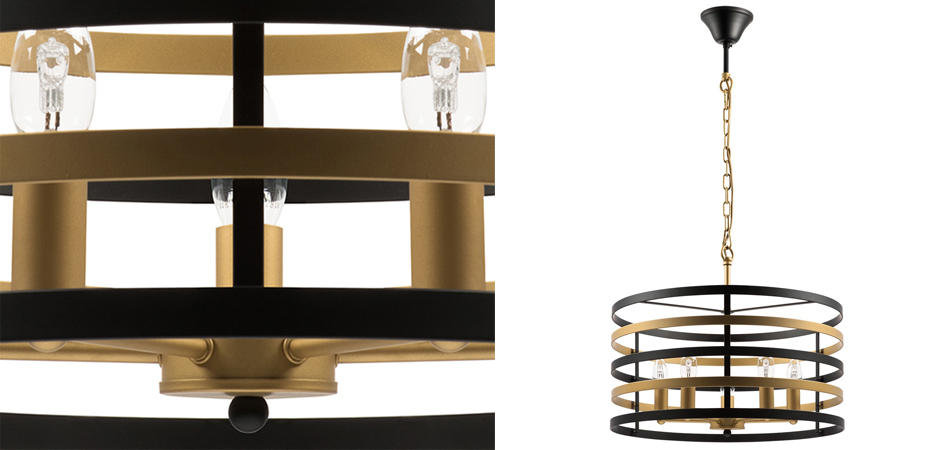Люстра Gold Stripes Chandelier 5 Люстра Gold Stripes Chandelier 5 - Loft-Concept во Владивостоке