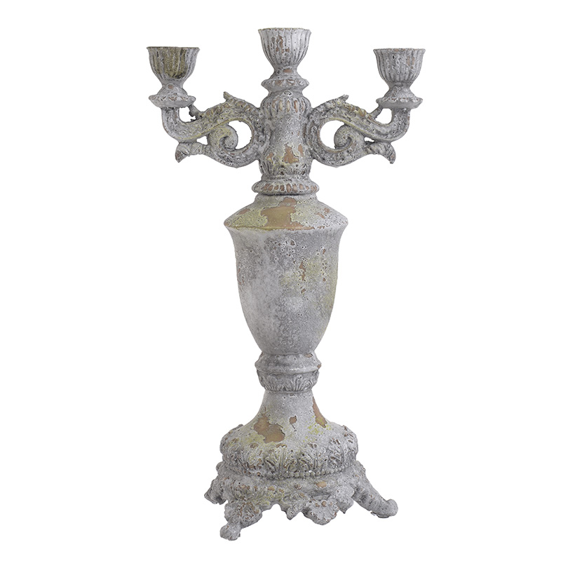 Подсвечник Myra Candlestick Серый Подсвечник Myra Candlestick Серый во Владивостоке | Loft Concept