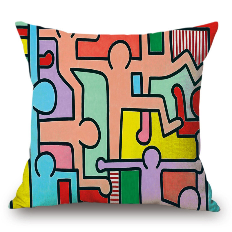 Подушка Keith Haring 7 Мульти Подушка Keith Haring 7 Мульти во Владивостоке | Loft Concept