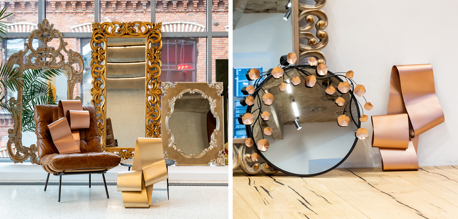 Аксессуар на стену Yvonne pink gold - фото