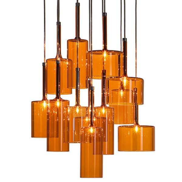 Люстра AXO Light Spillray Suspension Lamp Оранжевое Стекло Стекло Рубин Прозрачное Стекло Стекло Смок Люстра AXO Light Spillray Suspension Lamp Оранжевое Стекло Стекло Рубин Прозрачное Стекло Стекло Смок во Владивостоке | Loft Concept