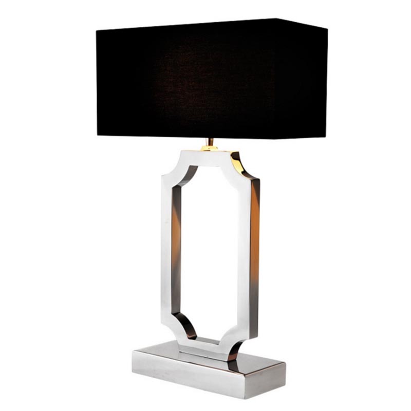 Настольная лампа Maureen Table Lamp Хром Черный Настольная лампа Maureen Table Lamp Хром Черный во Владивостоке | Loft Concept