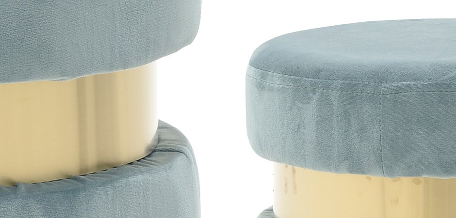 Пуф Golden Belt Pale Blue Пуф Golden Belt Pale Blue - Loft-Concept во Владивостоке