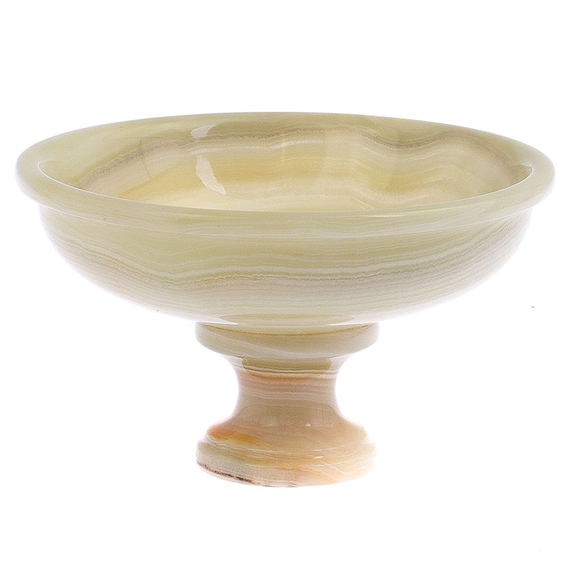 Фруктовница из натурального камня Оникс Natural Stone Fruit Bowls Желтый Белый Фруктовница из натурального камня Оникс Natural Stone Fruit Bowls Желтый Белый во Владивостоке | Loft Concept