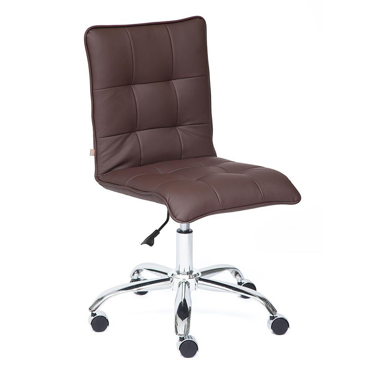 Кресло Deborah eco-leather brown Коричневый Хром во Владивостоке | Loft Concept 