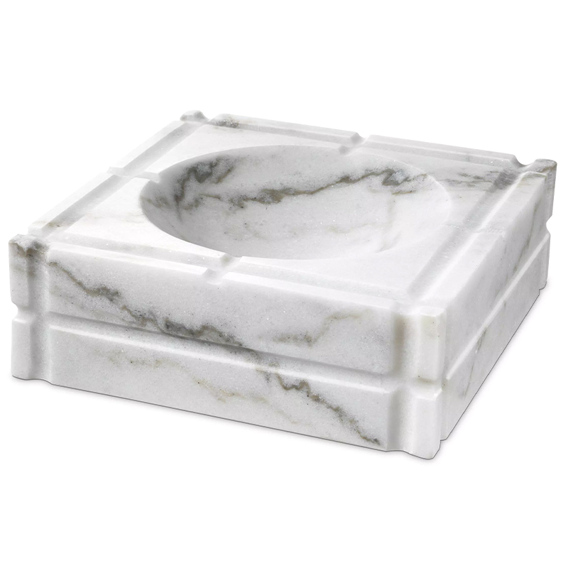 Пепельница Eichholtz Ashtray Nestor White Белый Мрамор Bianco Пепельница Eichholtz Ashtray Nestor White Белый Мрамор Bianco во Владивостоке | Loft Concept