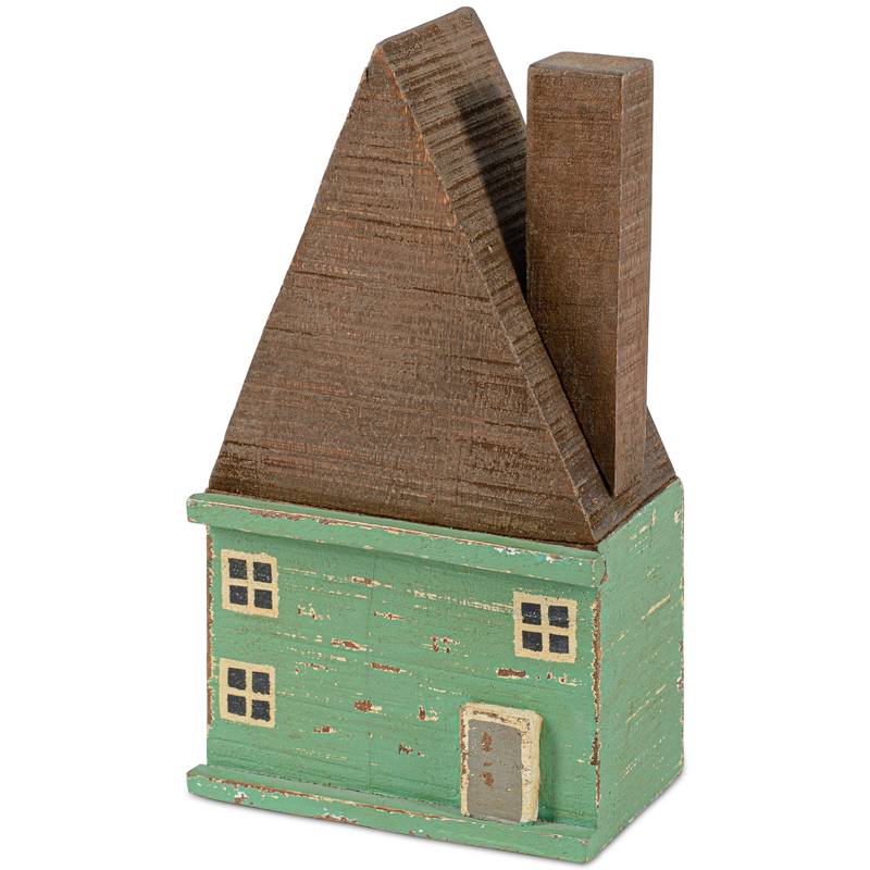 Статуэтка Fabulous House light green Коричневый Зеленый шалфей Статуэтка Fabulous House light green Коричневый Зеленый шалфей во Владивостоке | Loft Concept