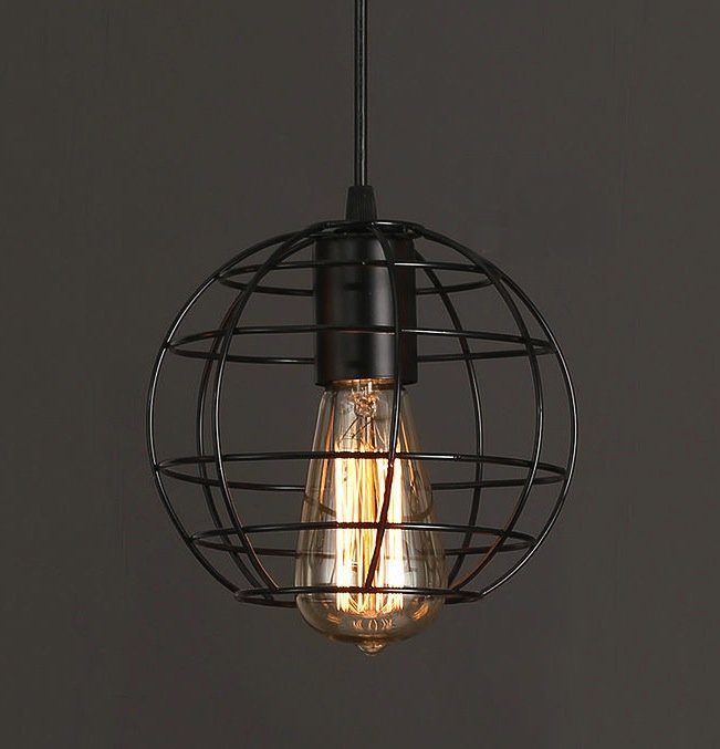 Cветильник Loft Nest Cage №3 Черный Cветильник Loft Nest Cage №3 Черный во Владивостоке | Loft Concept