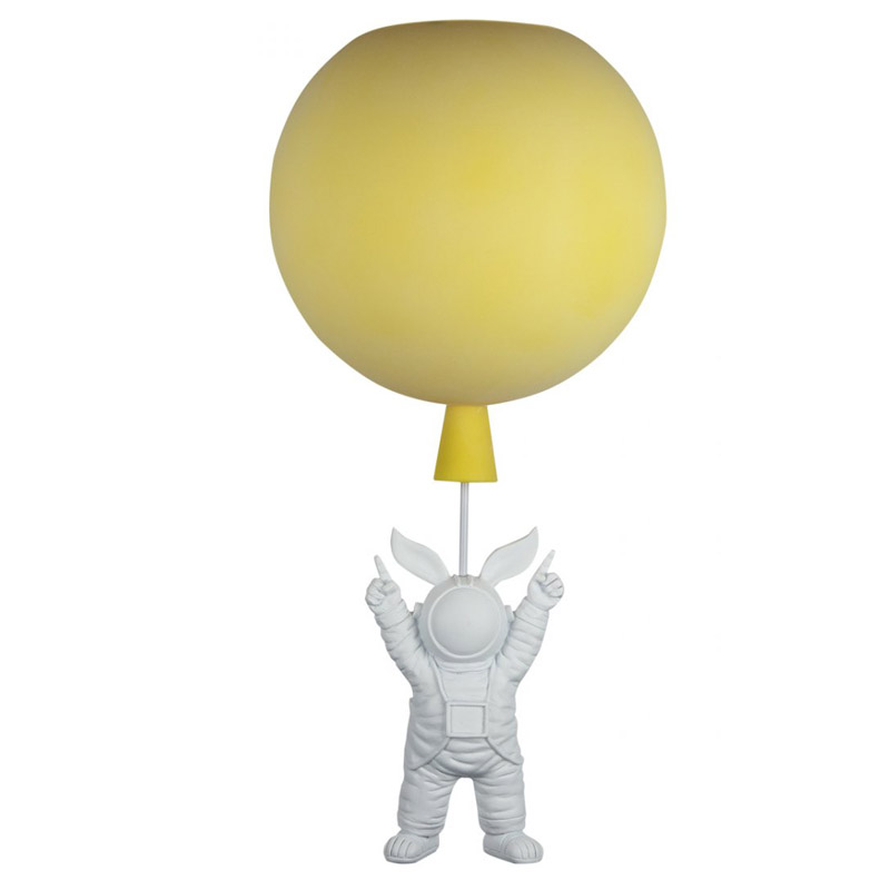 Потолочный светильник Cosmonaut yellow ball Белый Желтый Потолочный светильник Cosmonaut yellow ball Белый Желтый во Владивостоке | Loft Concept