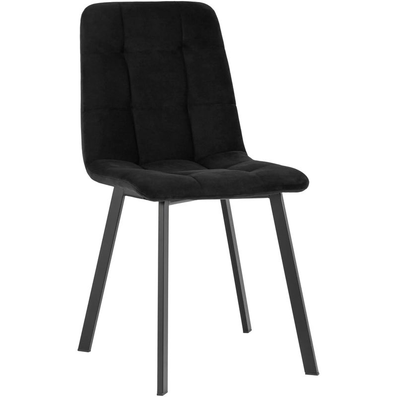 Стул NANCY S Chair Черный Велюр Черный Стул NANCY S Chair Черный Велюр Черный во Владивостоке | Loft Concept