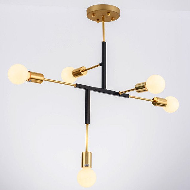 Светильник CLIFF SUSPENSION LAMP black Золотой Черный Светильник CLIFF SUSPENSION LAMP black Золотой Черный во Владивостоке | Loft Concept