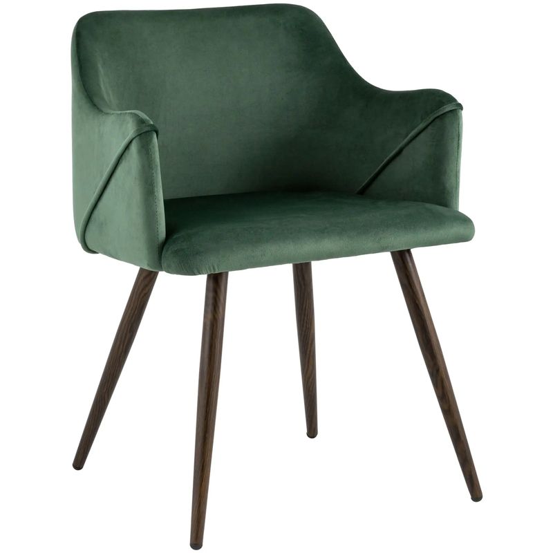 Стул Monarch Chair Зеленый Велюр Зеленый Коричневый Стул Monarch Chair Зеленый Велюр Зеленый Коричневый во Владивостоке | Loft Concept