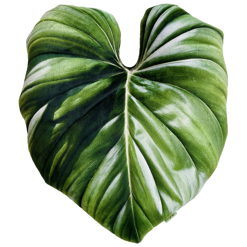 Декоративная подушка Botanical Cushion Philodendron Зеленый Декоративная подушка Botanical Cushion Philodendron Зеленый во Владивостоке | Loft Concept