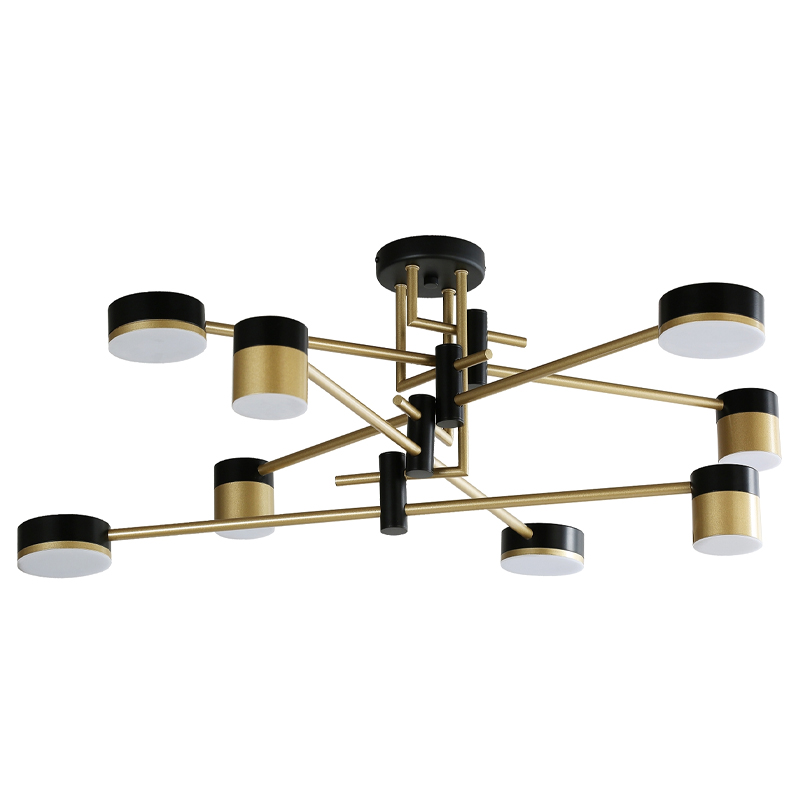 Светодиодная люстра Maxine Light 8 ламп Белый Золотой Черный Светодиодная люстра Maxine Light 8 ламп Белый Золотой Черный во Владивостоке | Loft Concept