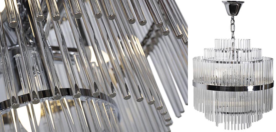 Люстра Hexagon Tube Light Multi-Tiered Chandelier Люстра Hexagon Tube Light Multi-Tiered Chandelier - Loft-Concept во Владивостоке