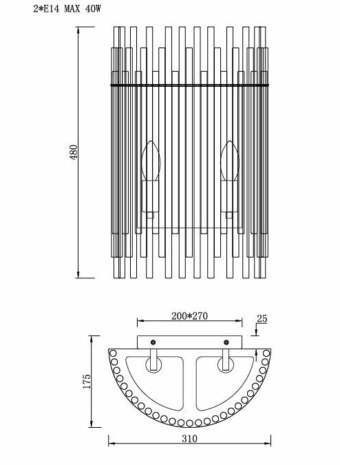 Бра Nembus Chromium Sconces Бра Nembus Chromium Sconces во Владивостоке