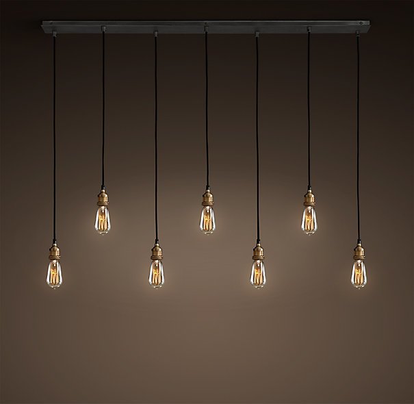 Подвесной светильник Loft Industrial Mono 7 Черный Подвесной светильник Loft Industrial Mono 7 Черный во Владивостоке | Loft Concept