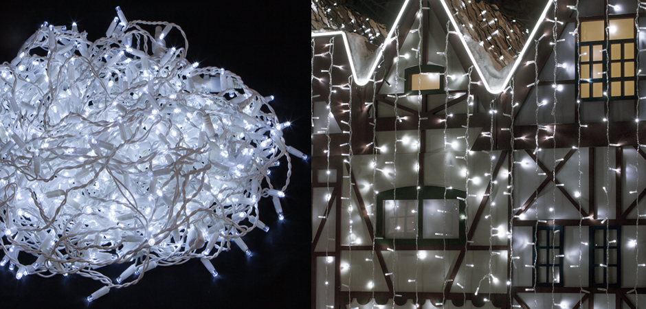 Гирлянда-Занавес с Белым светом - Loft-Concept во Владивостоке