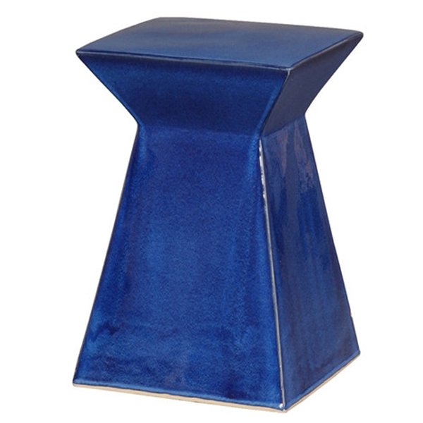 Керамический табурет Upright Garden Stool - Blue Синий Керамический табурет Upright Garden Stool - Blue Синий во Владивостоке | Loft Concept