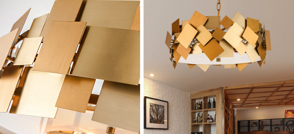 Люстра Gold Plate Chandelier 4 Люстра Gold Plate Chandelier 4 - Loft-Concept во Владивостоке