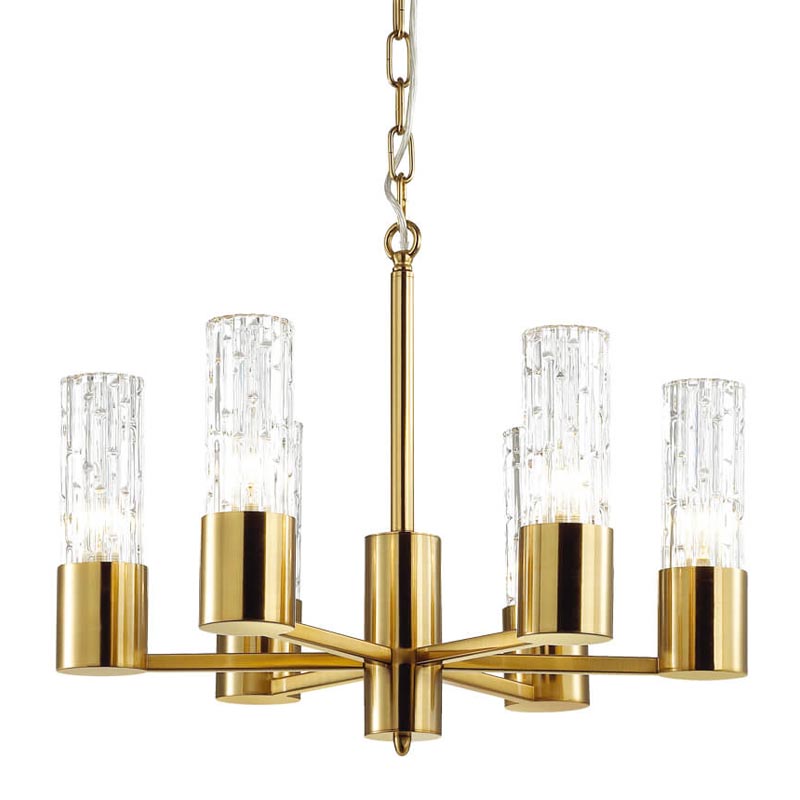 Люстра Lorinda Chandelier Прозрачный (Transparent) Золотой Люстра Lorinda Chandelier Прозрачный (Transparent) Золотой во Владивостоке | Loft Concept
