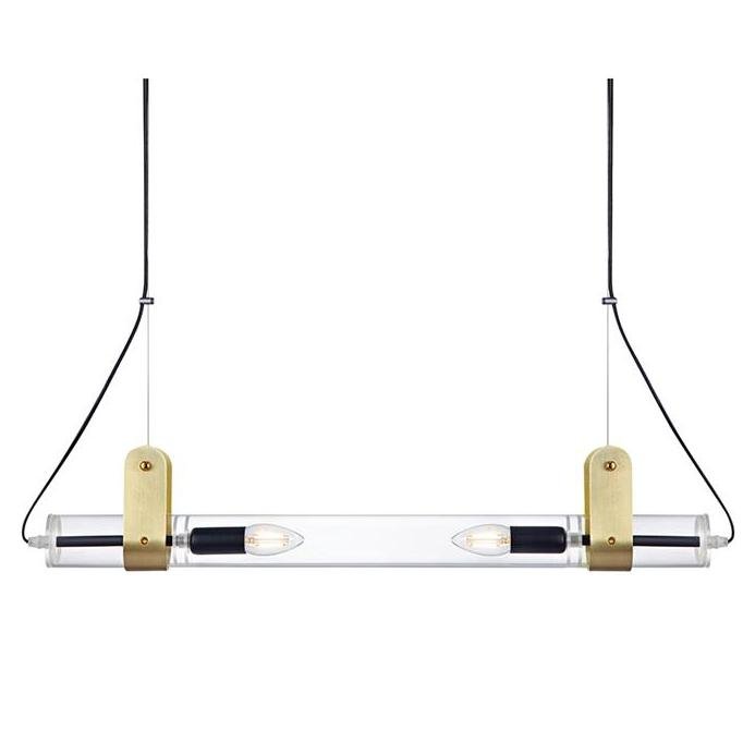 Люстра ReTube Pendant Double Латунь Люстра ReTube Pendant Double Латунь во Владивостоке | Loft Concept