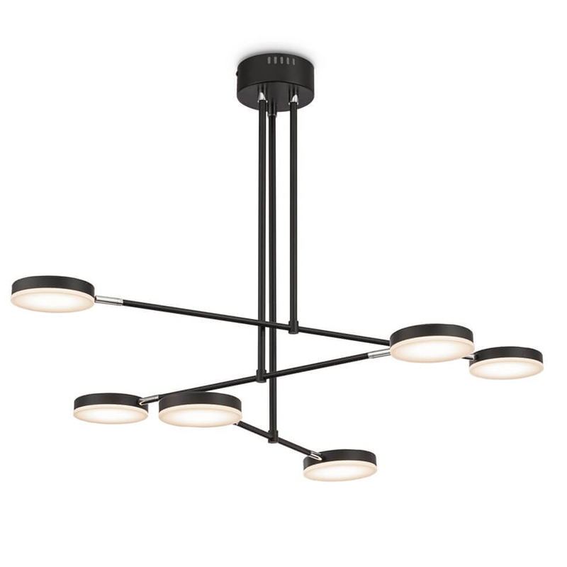 Люстра Maxine Light Chandelier 89 Черный Белый Люстра Maxine Light Chandelier 89 Черный Белый во Владивостоке | Loft Concept