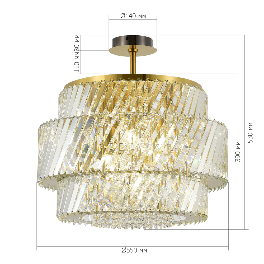 Потолочный светильник в классическом обрамлении Light Connoisseurs Beauty во Владивостоке