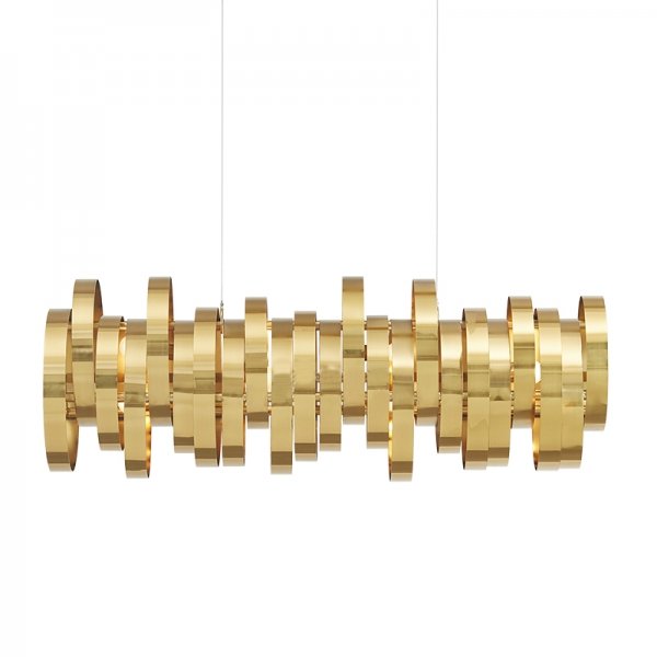 Люстра Brass Belts Chandelier Латунь во Владивостоке | Loft Concept 