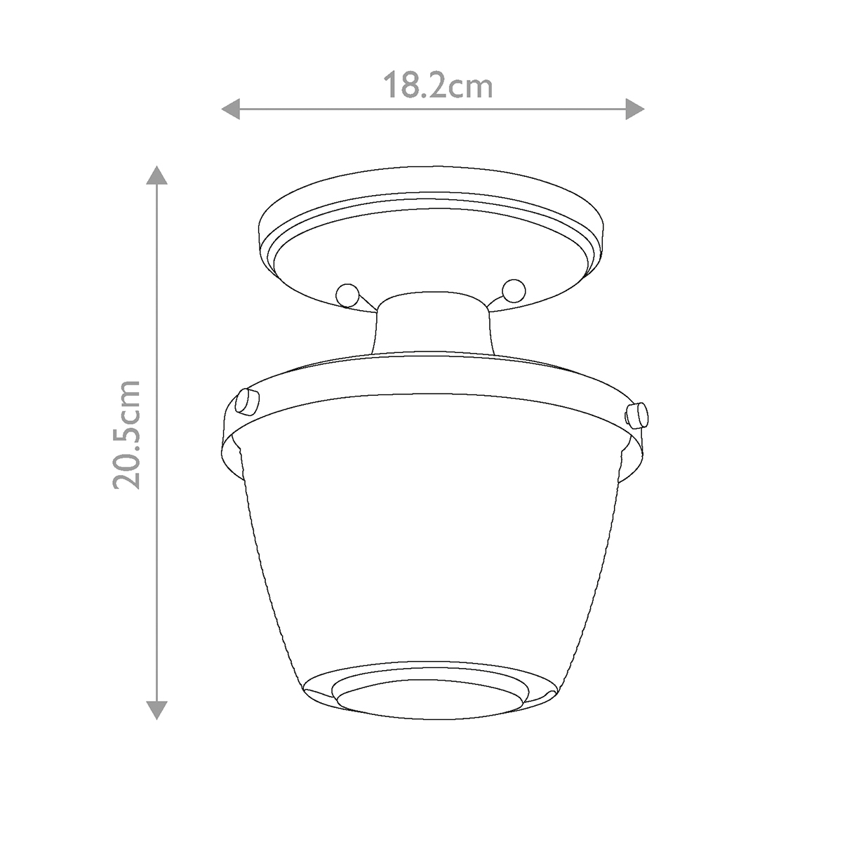 Потолочный светильник для ванных комнат с плафоном из прессованного фактурного стекла Quoizel во Владивостоке