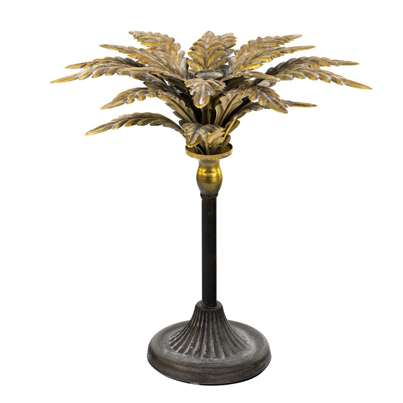 Подсвечник Tropical Forest gold & black пальма Черный Золотой Подсвечник Tropical Forest gold & black пальма Черный Золотой во Владивостоке | Loft Concept