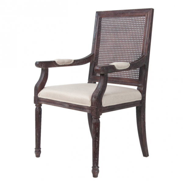 Стул French chairs Provence Garden Brown ArmChair Коричневый Бежевый Стул French chairs Provence Garden Brown ArmChair Коричневый Бежевый во Владивостоке | Loft Concept