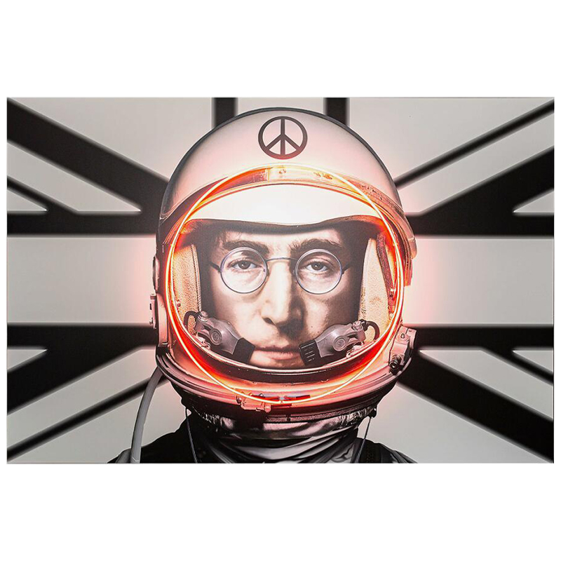 Дизайнерский Неоновый Постер Джон Леннон в Скафандре Lennon Astronaut Мульти Черный Белый Дизайнерский Неоновый Постер Джон Леннон в Скафандре Lennon Astronaut Мульти Черный Белый во Владивостоке | Loft Concept