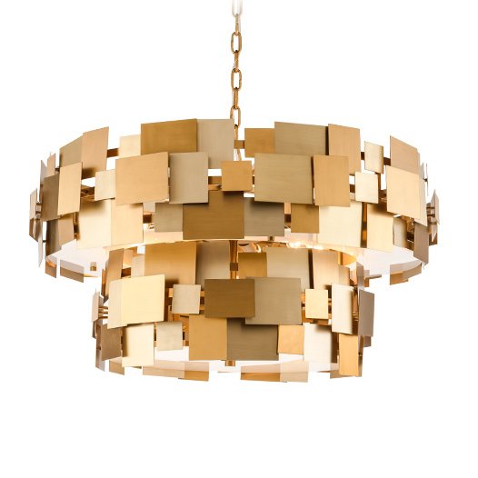 Люстра Gold Plate Chandelier 8 Люстра Gold Plate Chandelier 8 во Владивостоке | Loft Concept