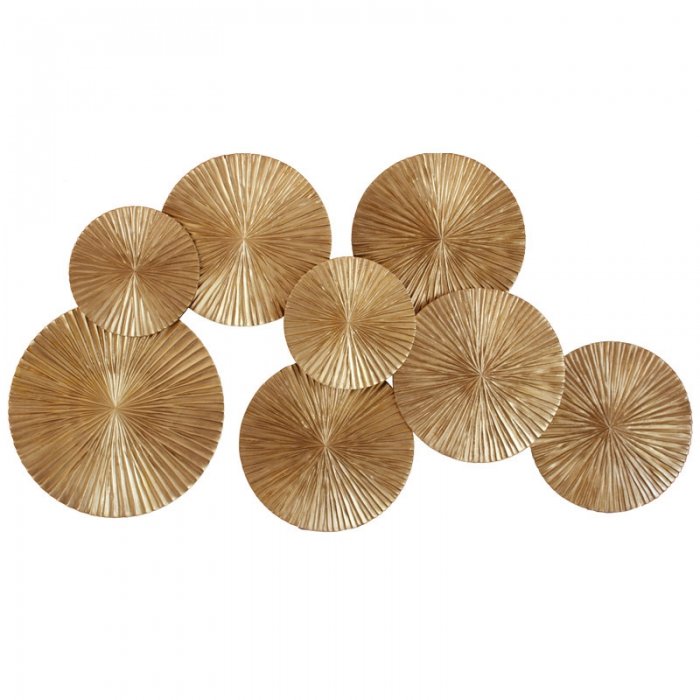 Арт-объект Apollo Gold Wall Plaque Disc Золотой Арт-объект Apollo Gold Wall Plaque Disc Золотой во Владивостоке | Loft Concept