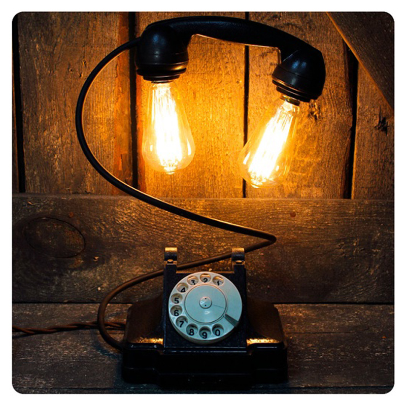 Настольная лампа Soviet Telephone II Черный Настольная лампа Soviet Telephone II Черный во Владивостоке | Loft Concept